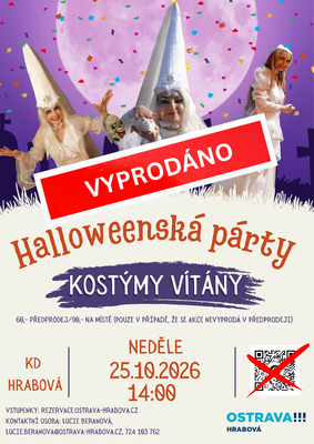 HALLOWEENSKÁ PARTY PRO DĚTI JE VYPRODÁNA!