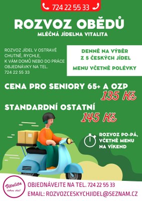 INFORMAČNÍ SCHŮZKA K DOVOZU OBĚDŮ Z MLÉČNÉ JÍDELNY VITALITA 