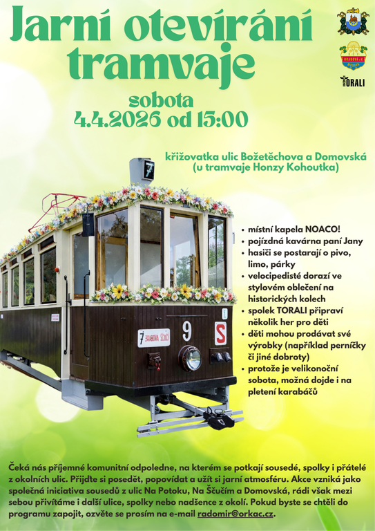 JARNÍ OTEVÍRÁNÍ TRAMVAJE 