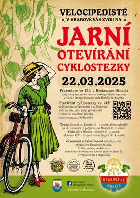KLUB ČESKÝCH VELOCIPEDISTŮ V HRABOVÉ OTEVŘE CYKLOSTEZKU 