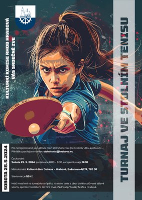 Kulturní komise pořádá turnaj ve stolním tenise pro dospělé