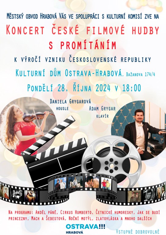 Nenechte si ujít koncert filmových melodií s promítáním ze slavných snímků