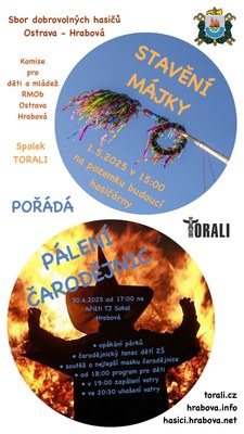 PÁLENÍ ČARODĚJNIC A STAVĚNÍ MÁJKY 