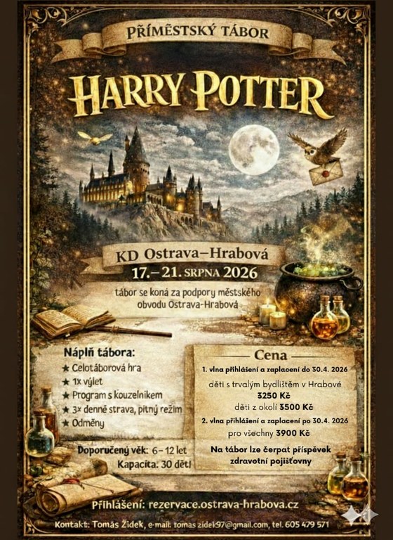 POSLEDNÍ VOLNÁ MÍSTA NA PŘÍMĚSTSKÝ TÁBOR 