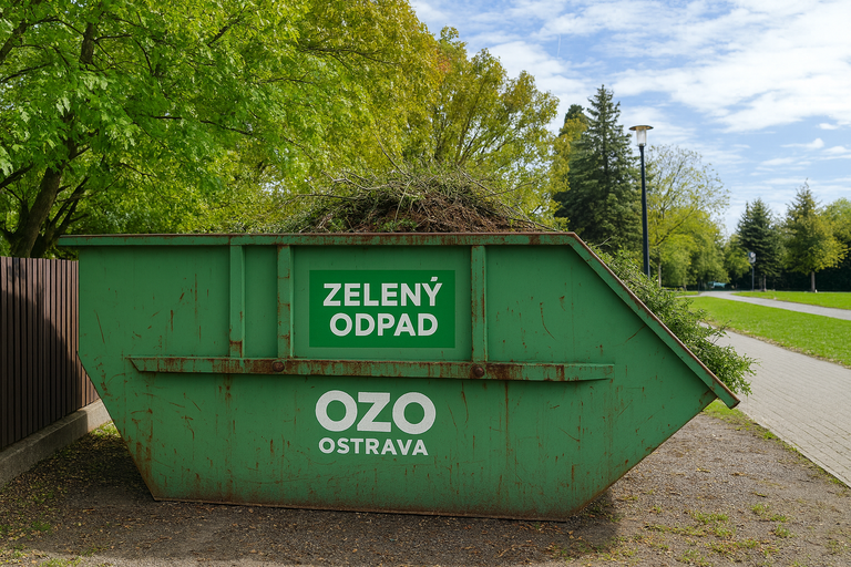 PŘIPOMÍNÁME TERMÍN PŘISTAVENÍ KONTEJNERŮ NA ZELENÝ ODPAD 