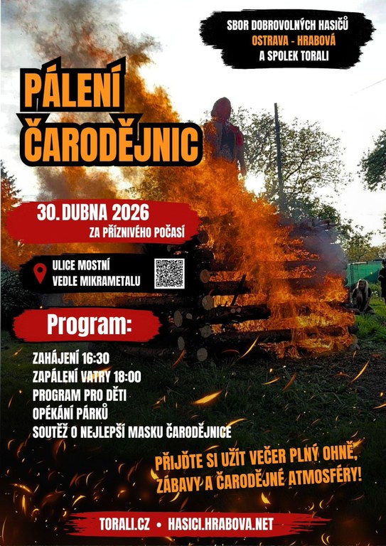 PŘIPOMÍNÁME, ŽE SE DNES KONÁ PÁLENÍ ČARODĚJNIC 