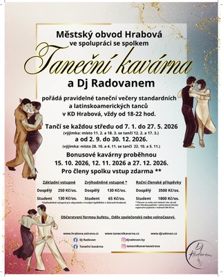 TANEČNÍ KAVÁRNA V HRABOVÉ POKRAČUJE I NA PODZIM