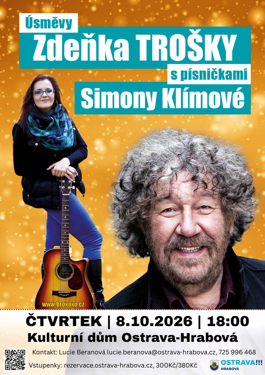 ÚSMĚVY ZDEŇKA TROŠKY S PÍSNIČKAMI SIMONY KLÍMOVÉ 