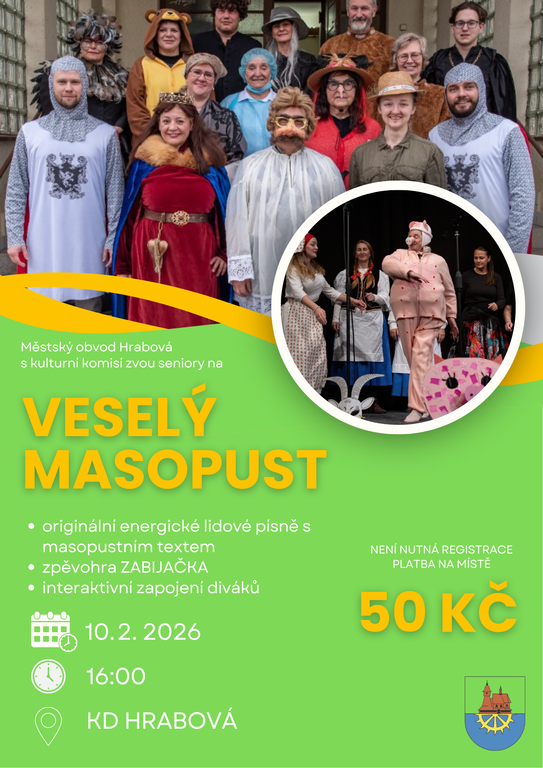 VESELÝ MASOPUST PRO SENIORY 