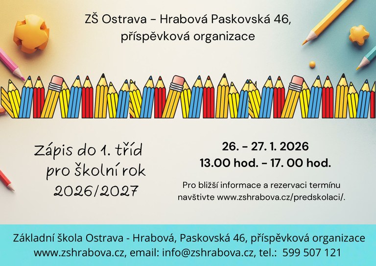 ZÁPIS DO 1. TŘÍD ZÁKLADNÍ ŠKOLY  